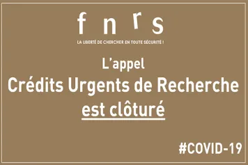 #Coronavirus - L’appel Crédits Urgents de Recherche est clôturé