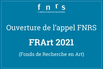 L'Appel bisannuel FRArt 2021 est ouvert