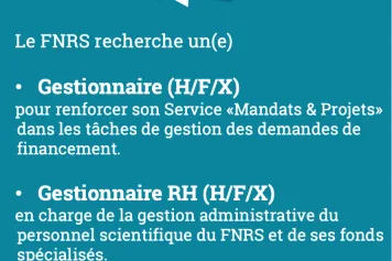 Le FNRS engage