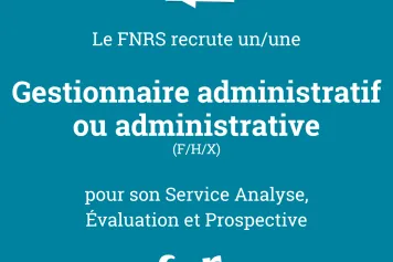 Le FNRS recrute !