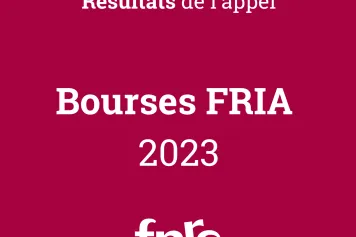 Résultats de l'appel FRIA !