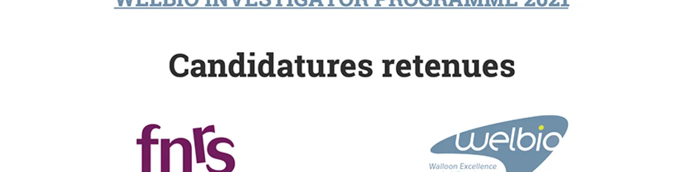 Résultats de l'appel FRFS WELBIO Investigator Programme 2021