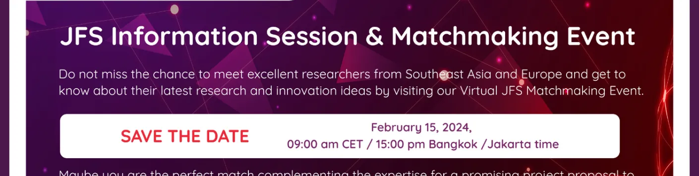 "Matchmaking" event in the SEA-EU JFS 2023 call for proposals