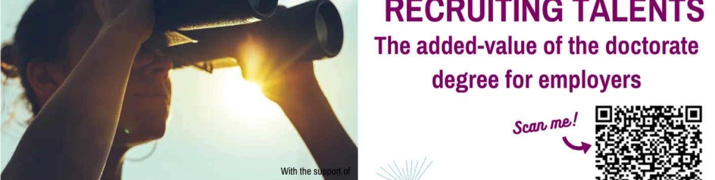 The Observatory of Research and Scientific Careers-FNRS is launching a new study “Recruiting talents: the added-value of the doctorate degree for employers”