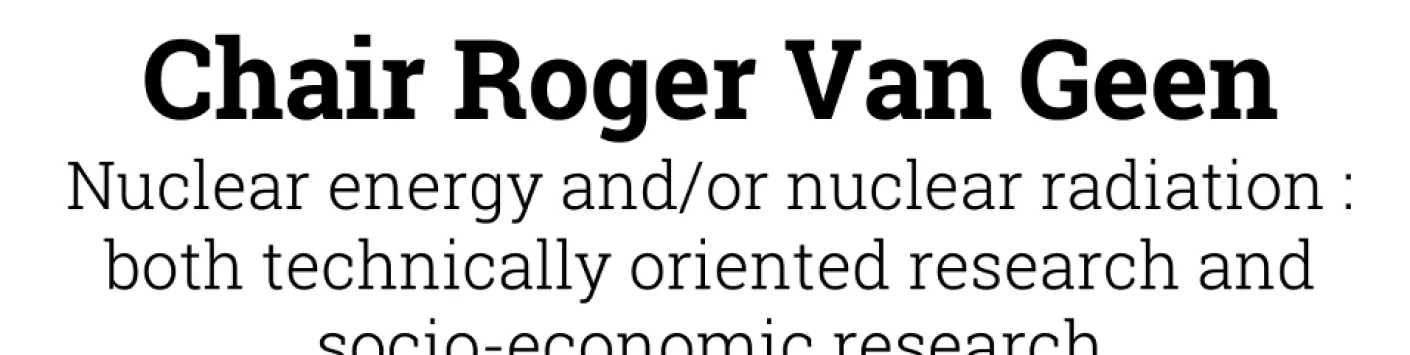 The SCK-CEN Chair 2023 is now open ! 