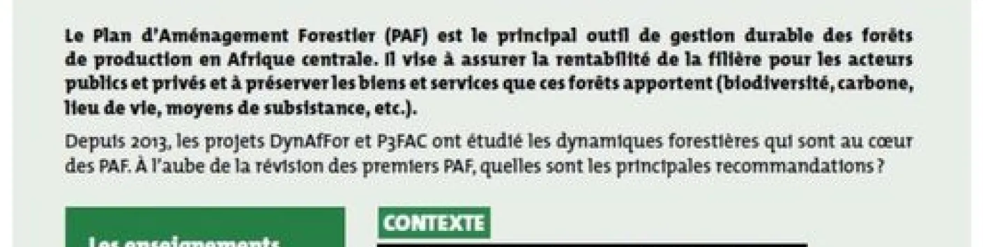 Cap sur les forêts d'Afrique centrale