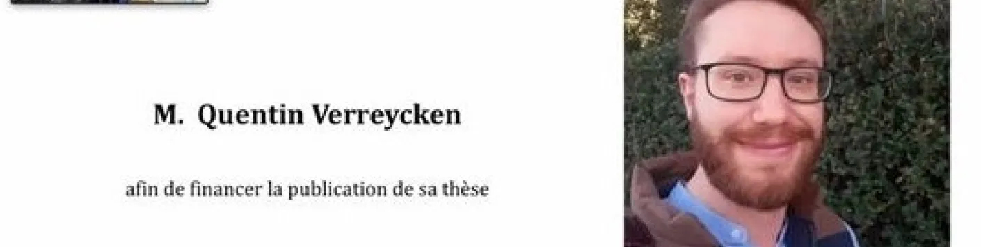 Subvention du Fonds Henri Pirenne décernée à Quentin Verreycken